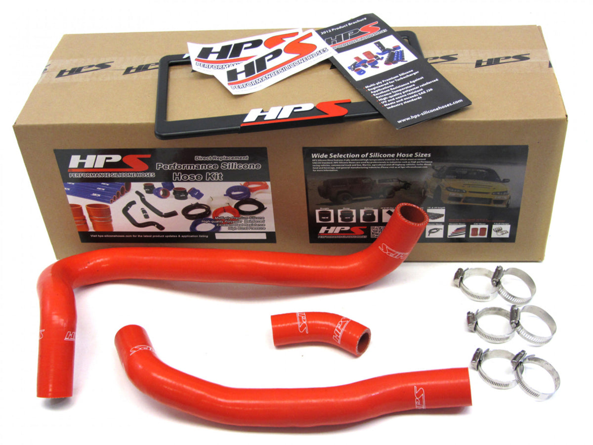 HPS Red Reinforced Silicone Radiator Hose Kit Coolant for Honda 06-11 Civic Si