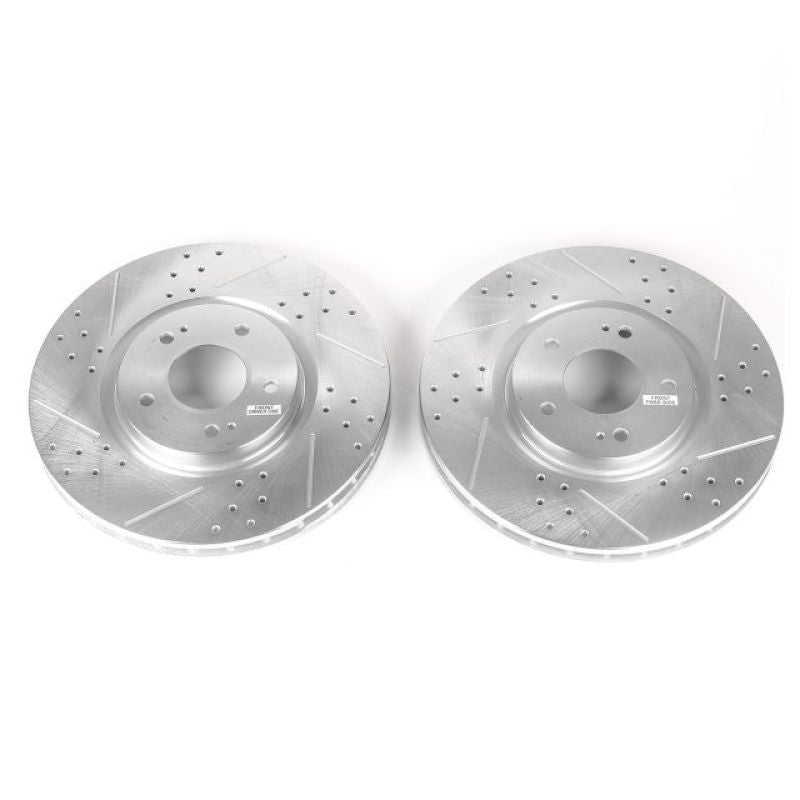 Power Stop 03-06 Mitsubishi Lancer Front Evolution Drilled &amp; Slotted Rotors - Pair
