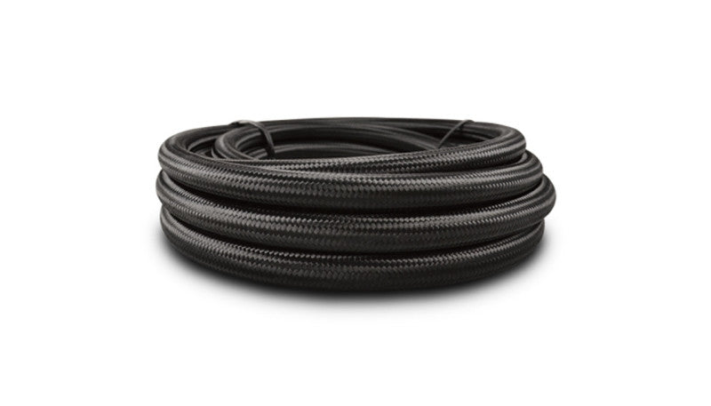 Vibrant Black Nylon Braided Flex Hose w/PTFE Liner AN -16 (10ft Roll)