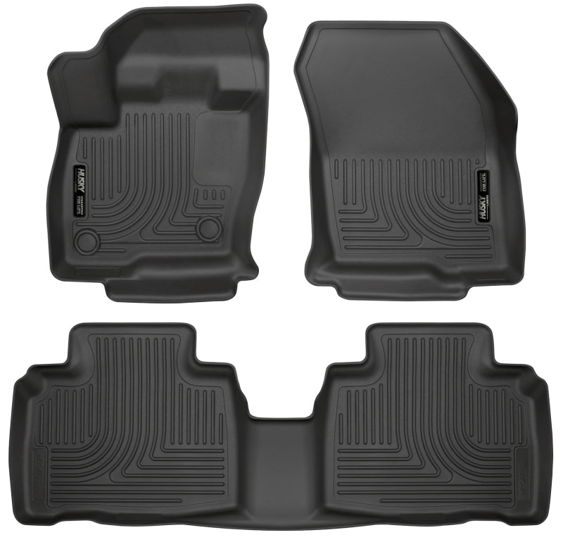 Husky Liners 2015 Ford Edge WeatherBeater Front &amp; 2nd Row Combo Black Floor Liners