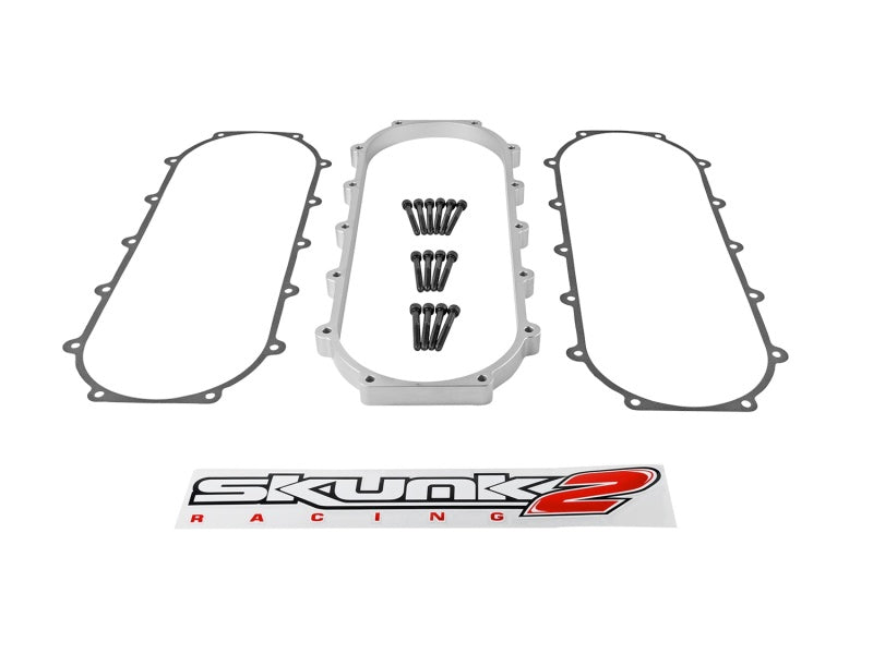 Skunk2 Ultra Series Honda/Acura Silver RACE Intake Manifold 1 Liter Spacer (Inc Gasket &amp; Hardware)