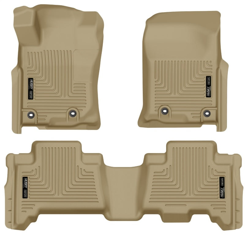 Husky Liners 2013 Toyota 4Runner WeatherBeater Tan Front &amp; 2nd Seat Floor Liners