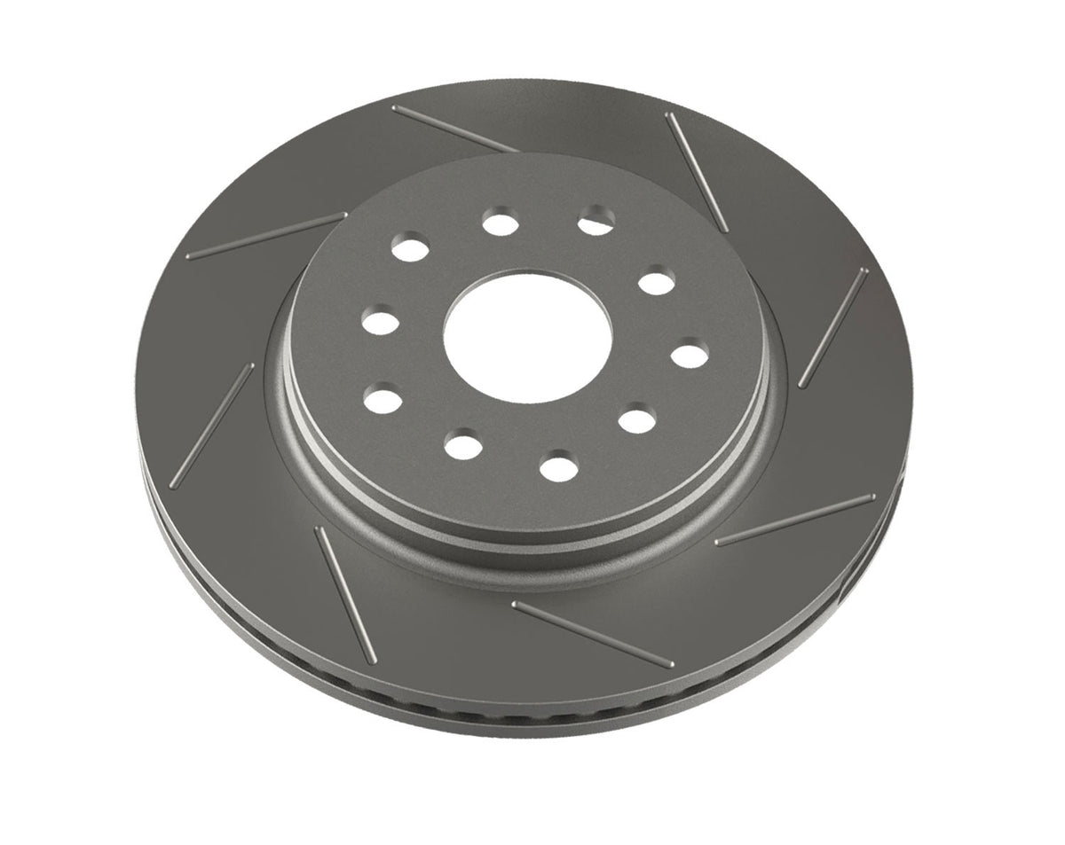 ~(25 lbs. 15X15X3)~ JK Slotted Brake Rotor - Front Left