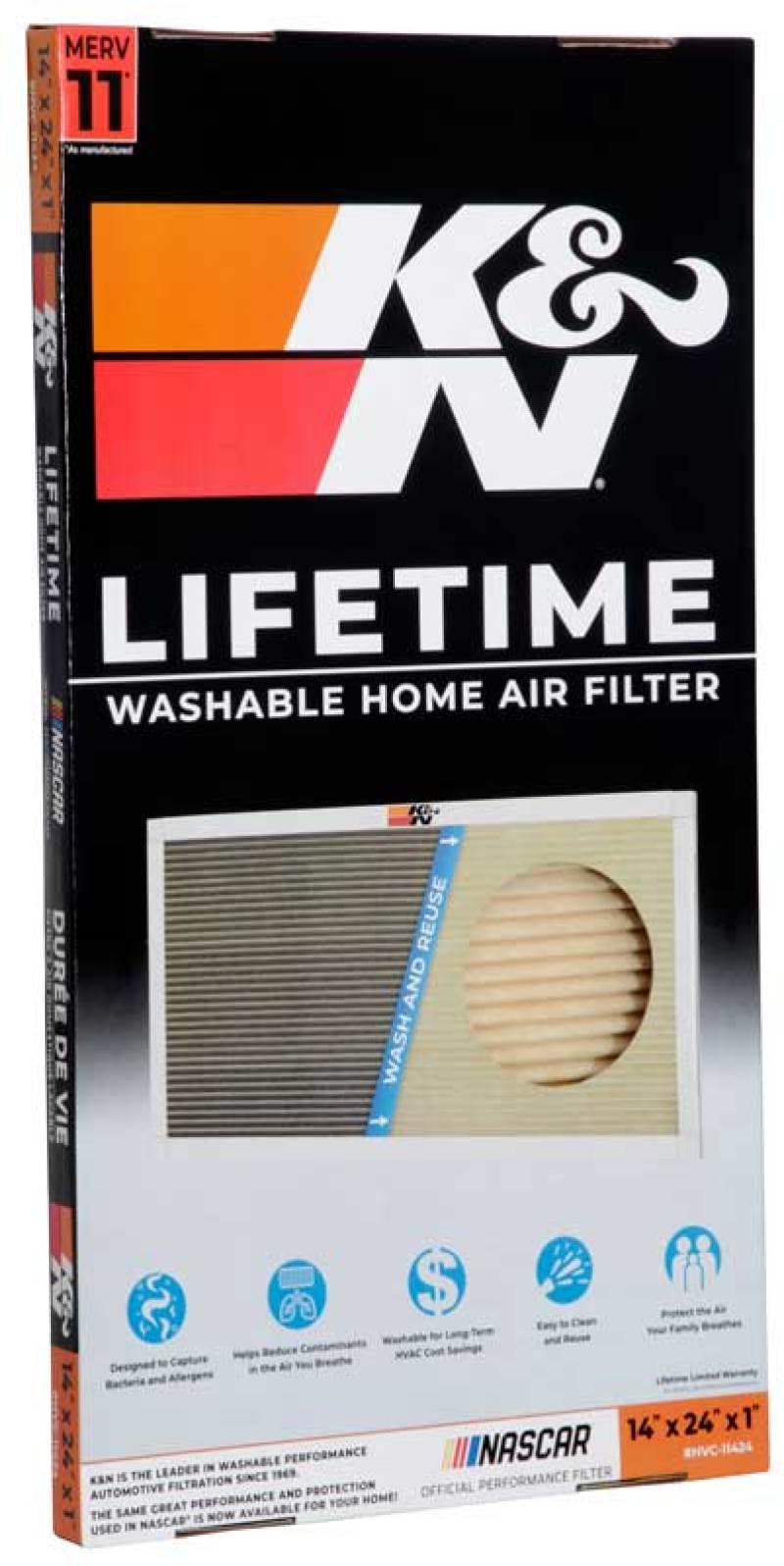 K&amp;N HVAC Filter - 14 X 24 X 1