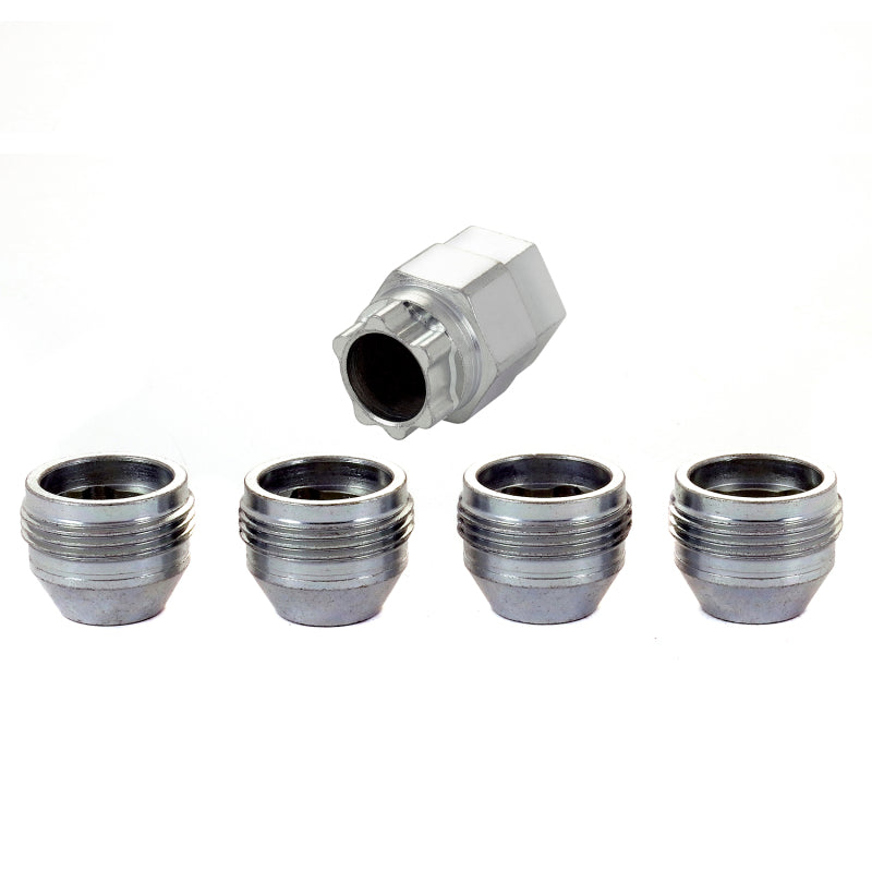 McGard Wheel Lock Nut Set - 4pk. (Under Hub Cap / Cone Seat) M12X1.5 / 19mm &amp; 21mm Hex / .775in. L