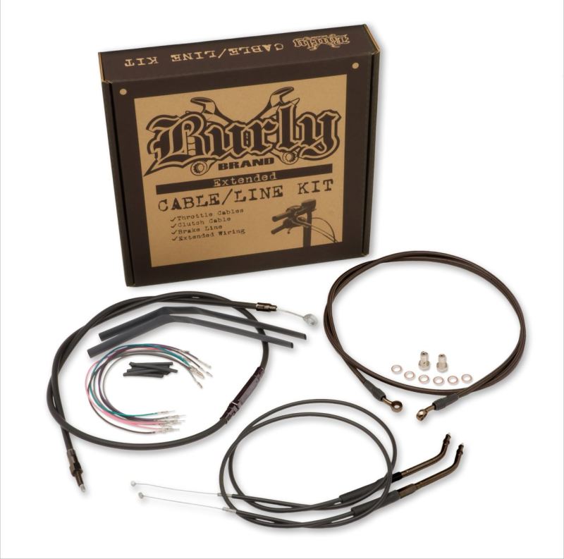 Burly Brand Control Kit 14in Dyna - Black