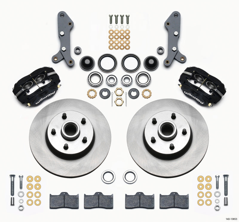 Wilwood Forged Dynalite-M Front Kit 11.30in 1 PC Rotor&amp;Hub 60-68 Ford / Mercury Full Size / Galaxie