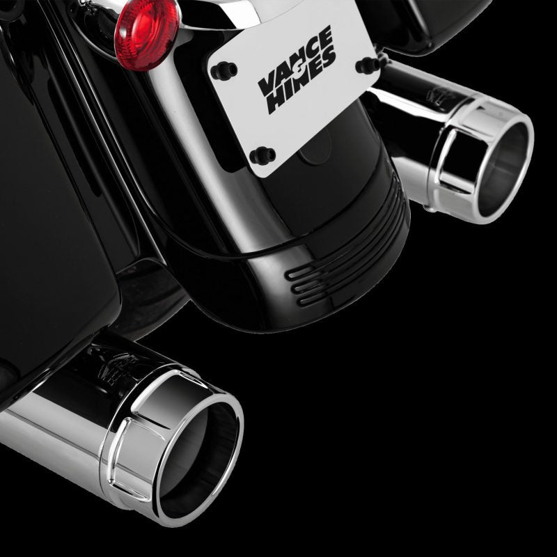 Vance &amp; Hines HD Touring 17-22 Torquer 450 Chrome Slip-On Exhaust