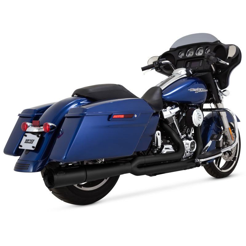 Vance &amp; Hines HD Dresser 17-22 Pro Pipe 2-1 Black PCX Full System Exhaust