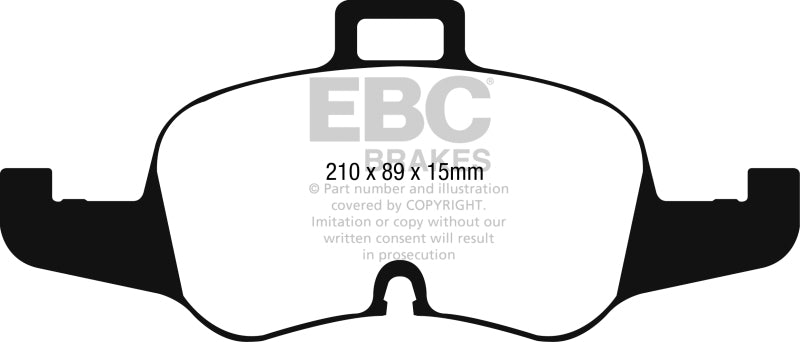 EBC 16-17 Audi TT Yellowstuff Front Brake Pads