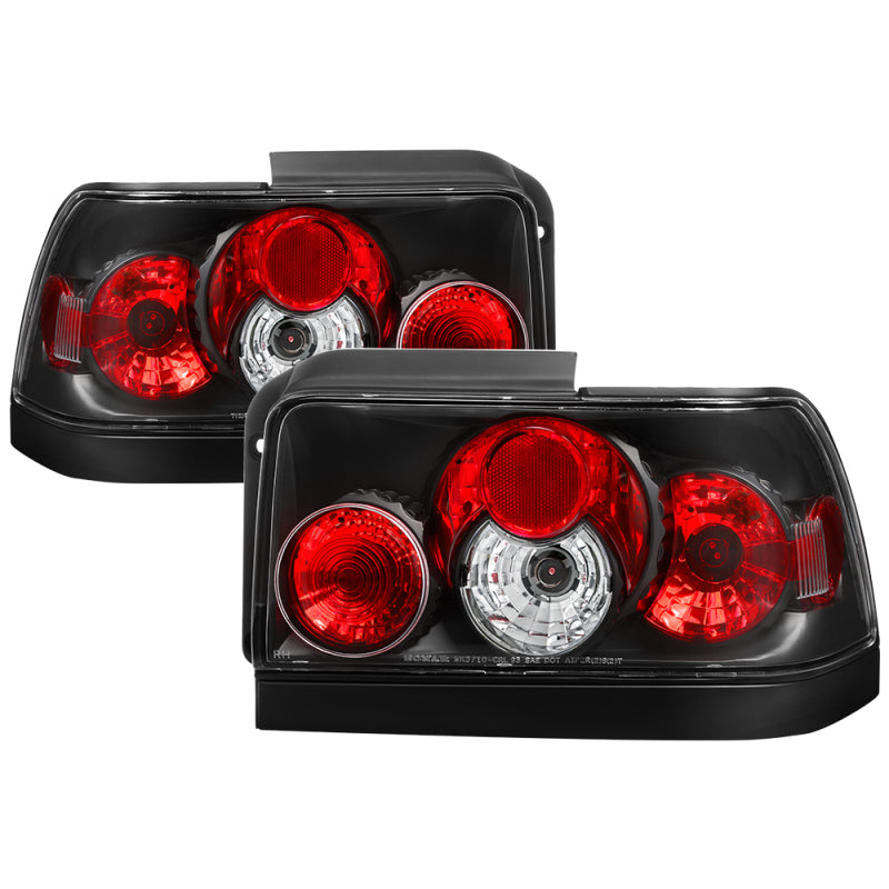 Spyder Toyota Corolla 93-97 Euro Style Tail Lights Black ALT-YD-TC93-B