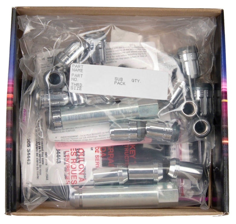 McGard SplineDrive Tuner 5 Lug Install Kit w/Locks &amp; Tool (Cone) M12X1.5 / 13/16 Hex - Chrome