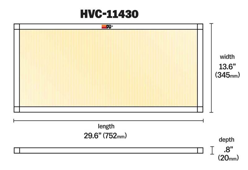 K&amp;N HVAC Filter - 14 x 30 x 1