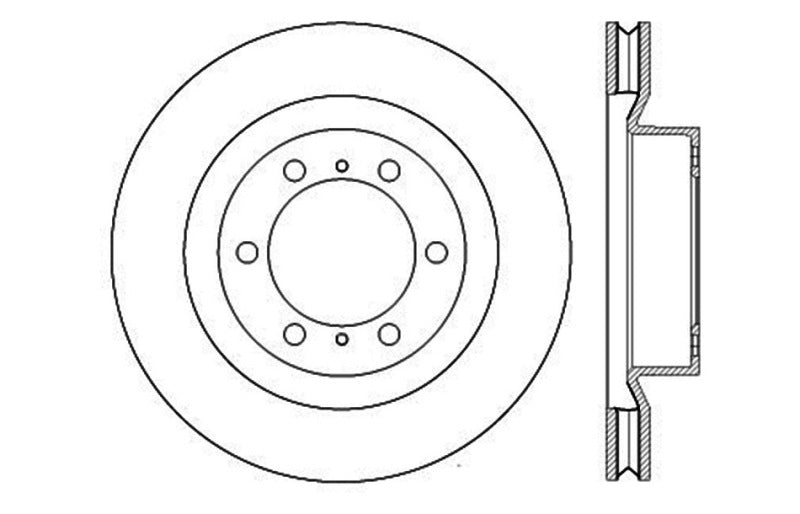 StopTech Slotted &amp; Drilled Sport Brake Rotor