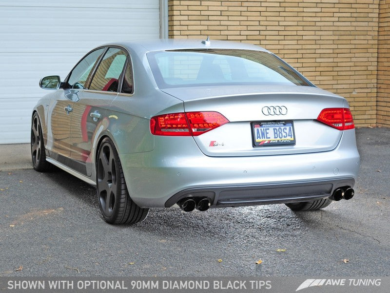 AWE Tuning Audi B8.5 S4 3.0T Touring Edition Exhaust System - Diamond Black Tips (102mm)