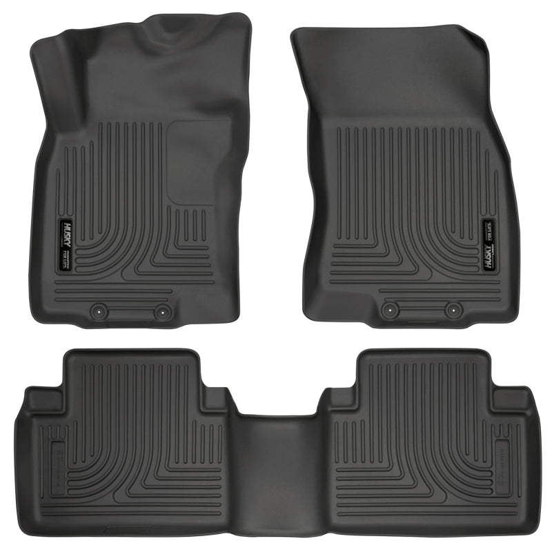 Husky Liners WeatherBeater 14 Nissan Rogue Front &amp; Second Row Black Floor Liners