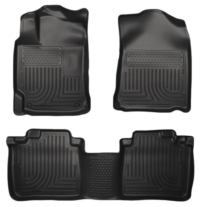 Husky Liners 10-13 Lexus RX350/RX450h WeatherBeater Black Front &amp; 2nd Seat Floor Liners