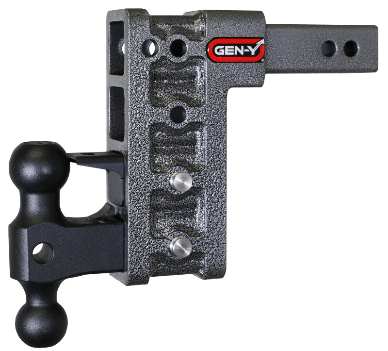 Gen-Y Mega Duty 2in Shank 7.5in Drop 2K TW 16K Hitch w/GH-051 Dual-Ball/GH-032 Pintle Lock