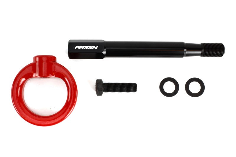 Perrin 13-20 &amp; 2022 Subaru BRZ / 13-16 Scion FRS / 17-20 Toyota 86 Tow Hook Kit (Rear) - Red