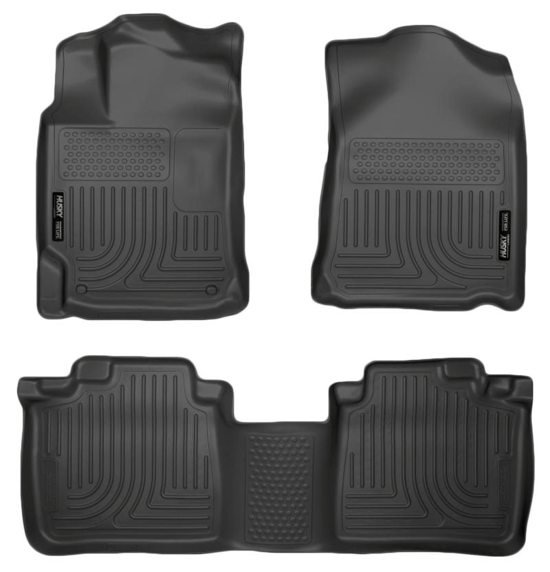 Husky Liners 10-13 Lexus RX350/RX450h WeatherBeater Black Front &amp; 2nd Seat Floor Liners