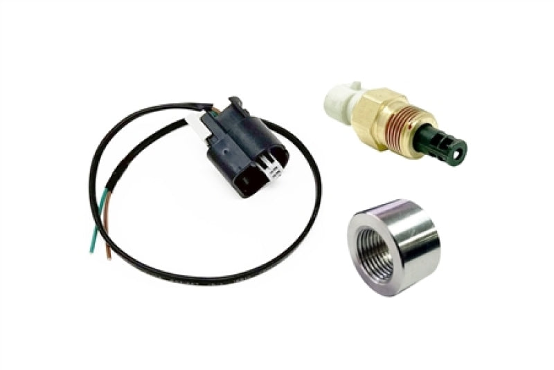 Torque Solution Fast Response SD IAT Sensor Kit GM Style IAT Sensor w/ Pigtail &amp; Aluminum Weld Bung