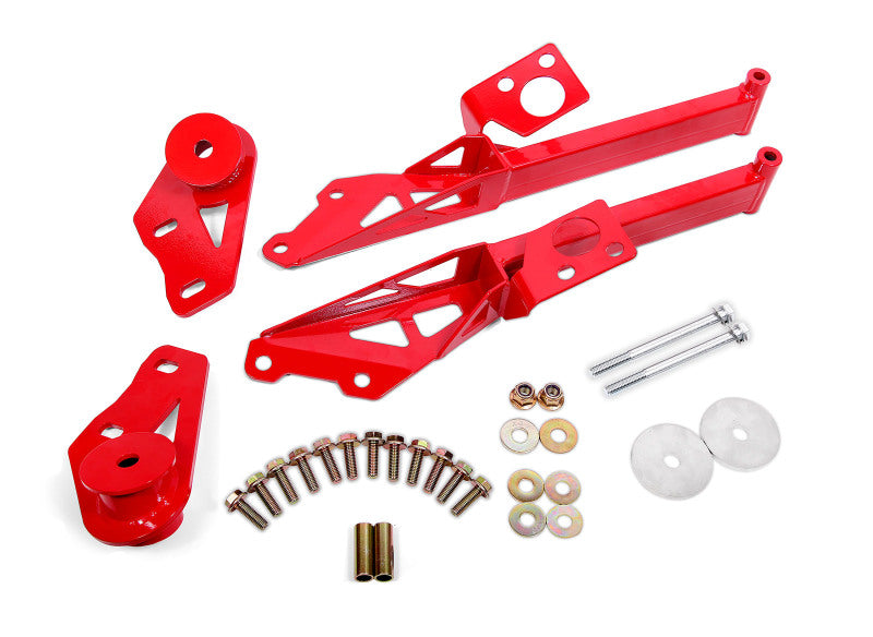 BMR Suspension 15-18 Ford Mustang S550 IRS Subframe Support Brace (Red)