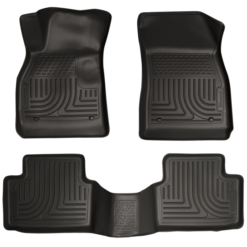 Husky Liners 13 Chevy Malibu WeatherBeater Black Front &amp; 2nd Seat Floor Liners