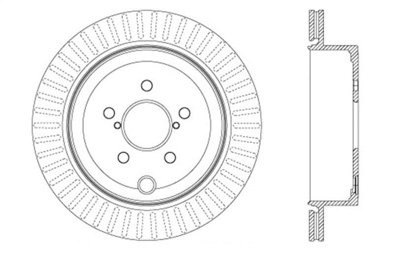 StopTech Slotted &amp; Drilled Sport Brake Rotor