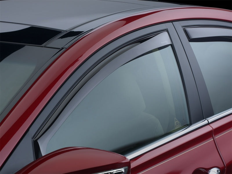 WeatherTech 05-13 Toyota Tacoma Access Cab Front Side Window Deflectors - Dark Smoke