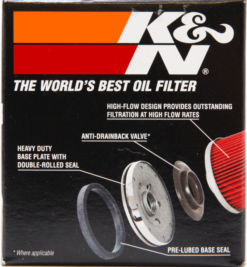 K&amp;N Suzuki / Arctic Cat / Cagiva / Kawasaki / Kymco / Aprilia 2.813in OD x 3.031in H Oil Filter