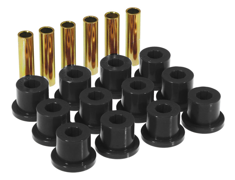 Prothane 67-87 GM Rear Spring &amp; Shackle Bushings (w/ 1.5in Bushings) - Black