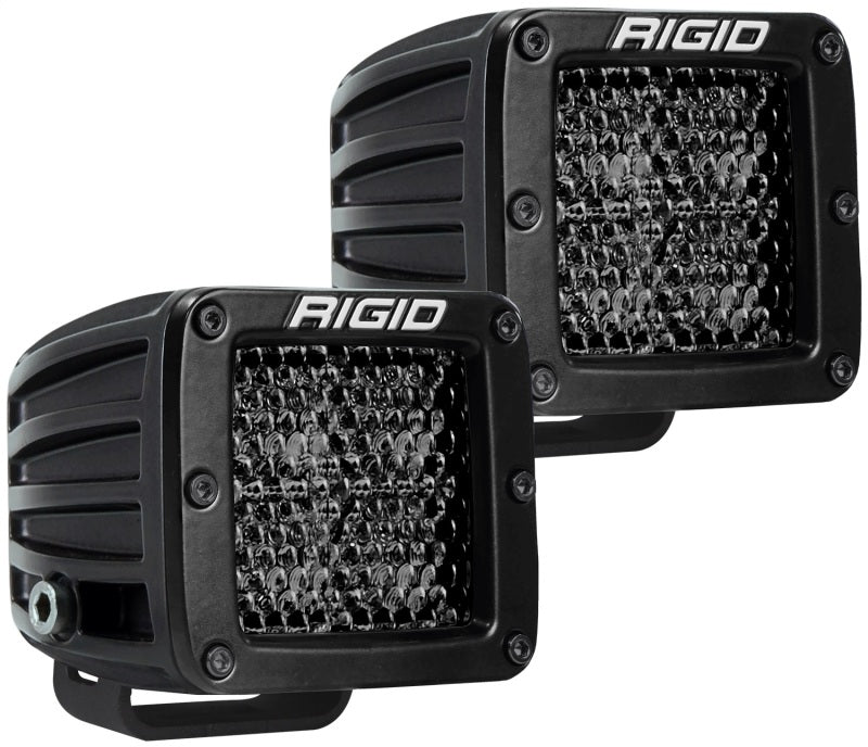 Rigid Industries D Series PRO Midnight Edition - Spot - Diffused - Pair