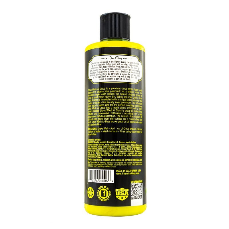 Chemical Guys Citrus Wash &amp; Gloss Concentrated Car Wash - 16oz