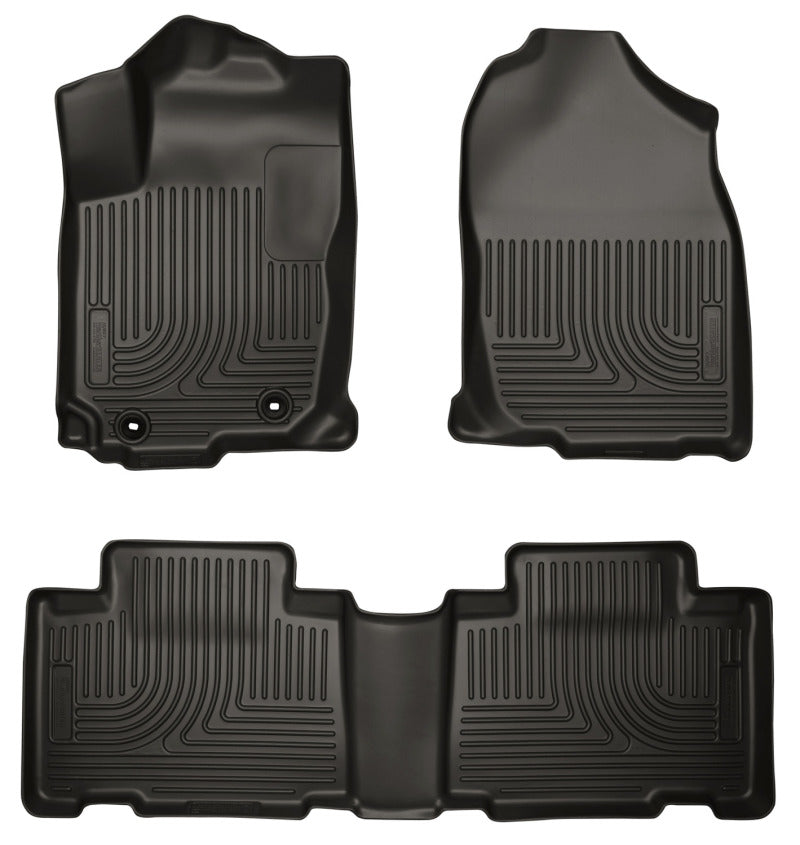 Husky Liners 13 Toyota RAV4 Weatherbeater Black Front &amp; 2nd Seat Floor Liners