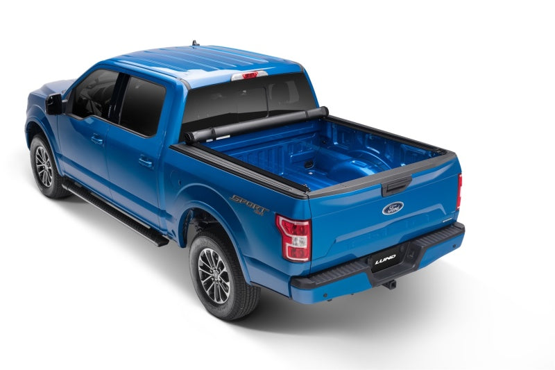 Lund 04-18 Ford F-150 (8ft. Bed) Genesis Roll Up Tonneau Cover - Black