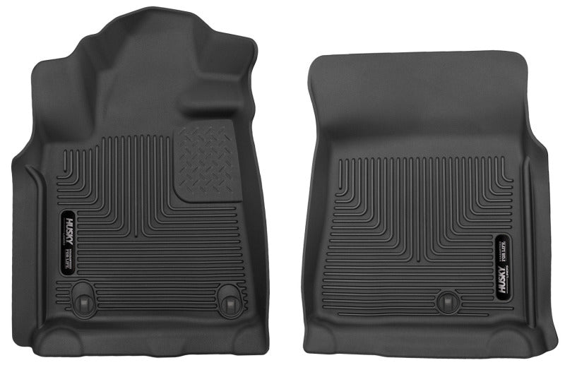 Husky Liners 07-11 Toyota Tundra Pickup(Crew / Ext / Std Cab) X-Act Contour Black Front Floor Liners