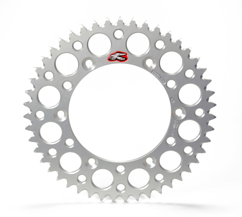 Renthal 96-04 Honda XR 400R Rear Grooved Sprocket - Silver 520-45P Teeth