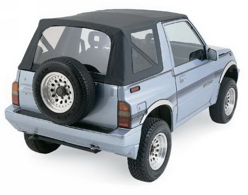 Rampage 1988-1994 Geo Tracker Soft Top OEM Replacement - Black Denim