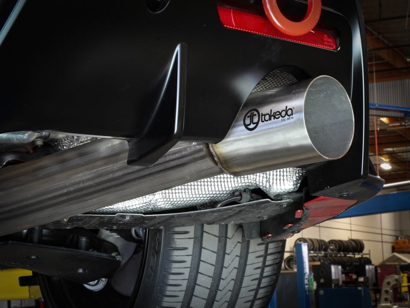 aFe POWER Takeda 2020 Toyota Supra L6-3.0L (t) 3.5in 304 SS CB Exhaust 4in Brushed Finish Tip