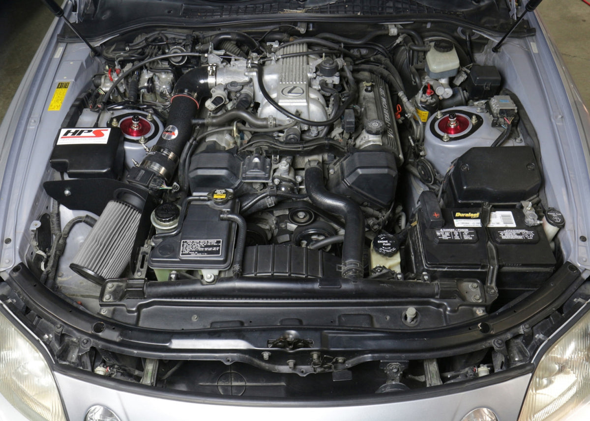 HPS Performance Black Shortram Air Intake Kit for 96-97 Lexus SC400 4.0L V8