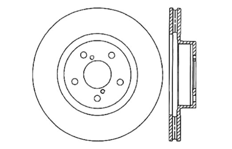 StopTech Slotted &amp; Drilled Sport Brake Rotor