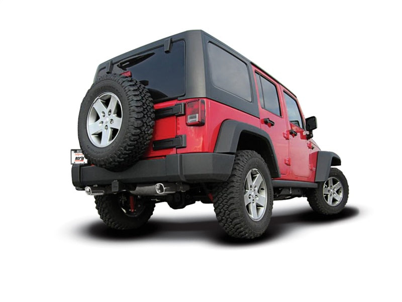 Borla 12-16 Jeep Wrangler 3.6L AT/MT 4WD Single Split Rr Exit Touring Exhaust (rear section only)