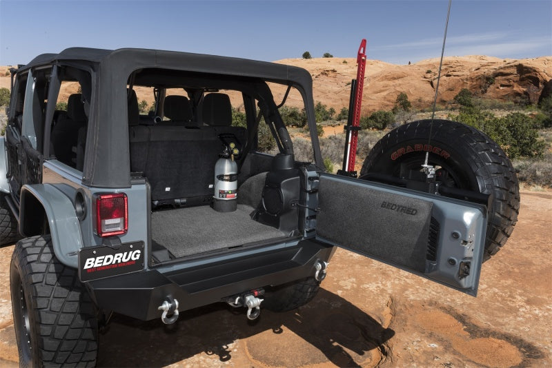 BedRug 07-10 Jeep JK Unlimited 4Dr Rear 5pc BedTred Cargo Kit (Incl Tailgate &amp; Tub Liner)