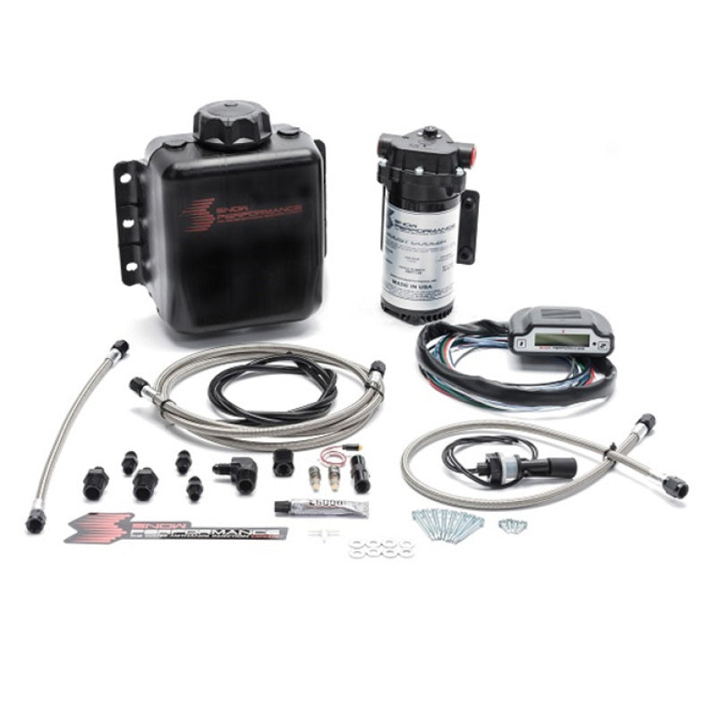 Snow Performance Stg 3 Boost Cooler EFI 2D MAP Prog. Water Injection Kit (SS Braided Line &amp; 4AN)