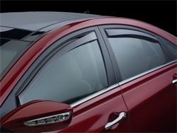 ~(5 lbs. 47X13X2)~ Dark Smoke FrontANDRear Side Window Deflectors Hyundai Sonata 2015 +