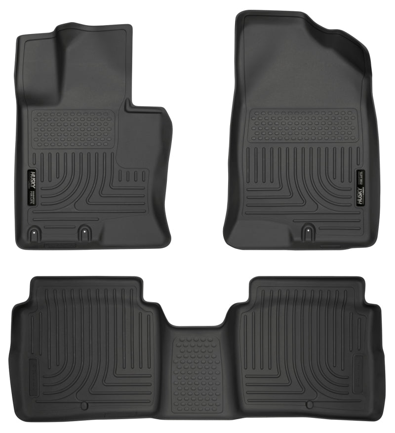 Husky Liners 11-14 Kia Optima Weatherbeater Black Front &amp; 2nd Seat Floor Liners