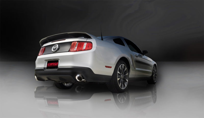 Corsa 2011-2014 Ford Mustang GT/Boss 302 5.0L V8 Polished Xtreme Axle-Back Exhaust