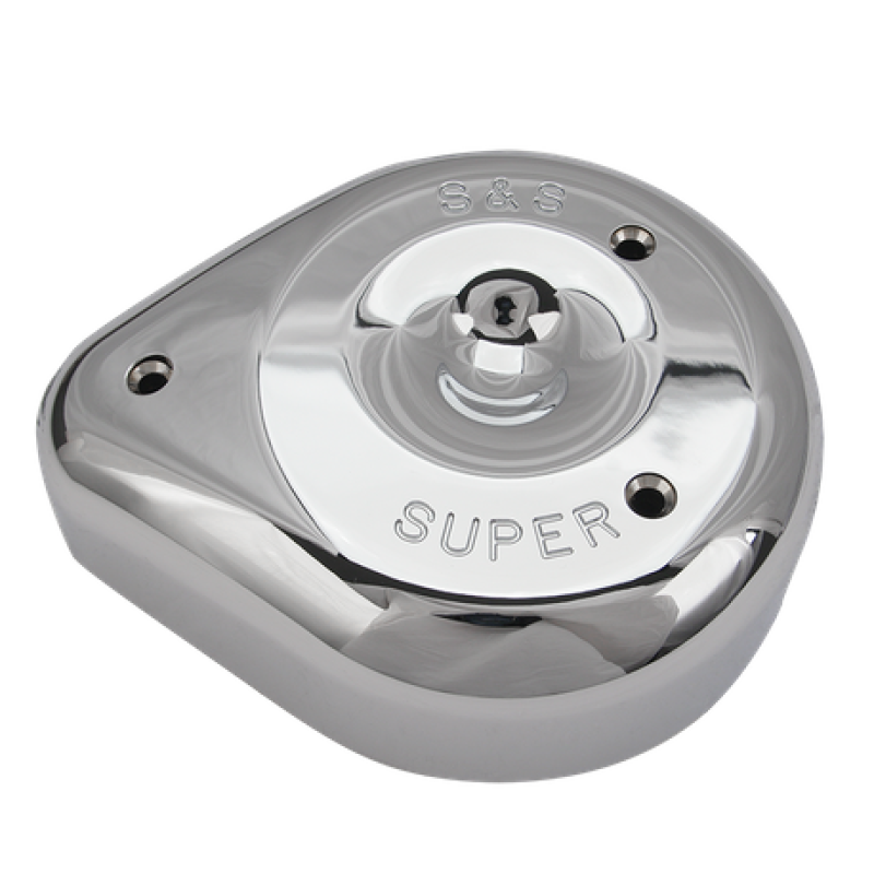 S&amp;S Cycle Teardrop Chrome Air Cleaner Cover For S&amp;S Super E/G Carbs