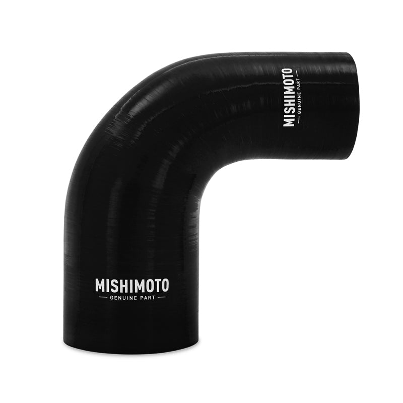 Mishimoto Silicone Reducer Coupler 90 Degree 2.5in to 3.25in - Black