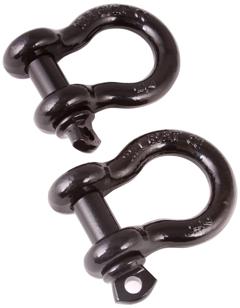 Rugged Ridge Black 7/8th Inch D-Shackles